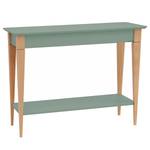 Console Mimo Hêtre massif / MDF - Vert clair - Vert clair - Largeur : 105 cm