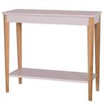 Console Ashme Frêne massif / MDF - Rose clair - Rose clair - Largeur : 85 cm