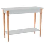 Tavolo consolle Mamo Legno massello di faggio / MDF - Grigio perla - Color grigio chiaro - Larghezza: 105 cm