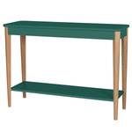 Console Ashme Frêne massif / MDF - Vert foncé - Vert foncé - Largeur : 105 cm