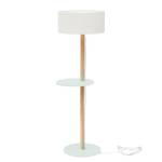 Staande lamp Ufo wit massief essenhout/MDF - wit/mintkleurig - Mintkleurig