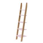 Scaffale a scala Ashme A Legno massello di frassino / MDF - Rosa chiaro - Rosa opaco - Larghezza: 45 cm