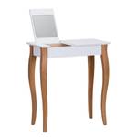 Coiffeuse Lillo Hêtre massif / MDF - Blanc - Blanc - Largeur : 65 cm