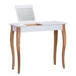 Coiffeuse Lillo Hêtre massif / MDF - Blanc - Blanc - Largeur : 85 cm