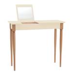 Toeletta Mamo Legno massello di faggio / MDF - Crema - Bianco crema - Larghezza: 85 cm