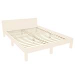 Bedframe Dabi massief beukenhout/MDF - crèmekleurig - 140 x 220 cm - Crème - 140 x 220cm