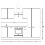 Küchenzeile High-Line Structura Kombi A Eiche Havanna Dekor - Breite: 270 cm - Ausrichtung rechts - Ohne Elektrogeräte