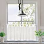 Tenda a mezza finestra Anja Cotone - Bianco - 150 x 50 cm