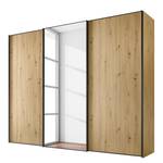 Schwebetürenschrank Sinfonie Plus Typ D Eiche Artisan Dekor - 280 x 240 cm - Basic - Grau