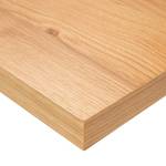 Tavolo da pranzo Legga F Impiallacciatura in vero legno / Metallo - Rovere / Nero - Larghezza: 180 cm