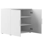 Élément d’armoire mi-hauteur Nikko 80 cm Blanc alpin - Poignée en métal