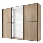 Schwebetürenschrank Sinfonie Plus Typ B Eiche Sonoma Dekor - 249 x 240 cm - Premium - Grau