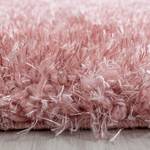 Hoogpolig vloerkleed Asilah polyester - roze - 80 x 80 cm - Roze - 80 x 80 cm