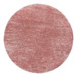 Hoogpolig vloerkleed Asilah polyester - roze - 200 x 200 cm - Roze - 200 x 200 cm