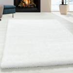 Hoogpolig vloerkleed Asilah polyester - sneeuwwit - 160 x 230 cm - Sneeuwwit - 160 x 230 cm