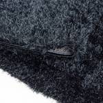 Hoogpolig vloerkleed Asilah polyester - zwart - 80 x 80 cm - Zwart - 80 x 80 cm