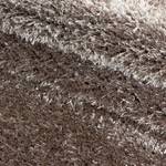 Hoogpolig vloerkleed Asilah polyester - taupe - 160 x 160 cm - Taupe - 160 x 160 cm