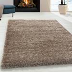 Hoogpolig vloerkleed Asilah polyester - taupe - 60 x 110 cm - Taupe - 60 x 110 cm