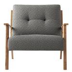 Fauteuil TIMON Bouclé - Bouclé Tissu Bony: Gris