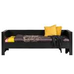 Banquette Mastrup Pin massif - Noir - 90 x 200 cm - Noir