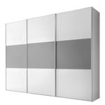 Armoire à portes coulissantes Includo B Blanc / Gris argenté - 298 x 222 cm - Premium