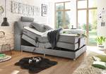 Boxspringbett Neiras Hellgrau - 120 x 200cm - Viscoschaum