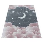 Tappeto per cameretta Luna e stelle Polipropilene - Rosa - 120 x 170 cm - Rosa - 120 x 170 cm