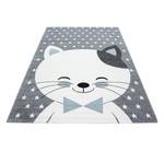 Kinderzimmerteppich Katze Polypropylen - Blau - 80 x 150 cm - Blau - 80 x 150 cm