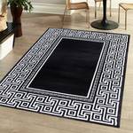 Tapis Patras Polypropylène - Noir - 80 x 150 cm - Noir - 80 x 150 cm