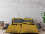 Parure de lit en flanelle Franela Coton - Jaune moutarde - Jaune moutarde - 220 x 155 cm