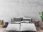 Copripiumino e federa Franela Cotone - Grigio chiaro - Color grigio pallido - 200 x 135 cm