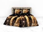 Parure de lit en satin Mako Lumina Coton - Noir - 200 x 135 cm