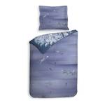 Parure de lit en satin Hannia Coton - Bleu - 220 x 140 cm