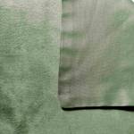 Copripiumino e federa Velluto Cotone - Grigio scuro - Verde scuro - 220 x 140 cm