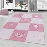 Kindervloerkleed Princess polypropeen - roze - 80 x 120 cm - 80 x 120 cm