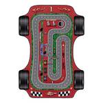 Kinderteppich Racetrack Polypropylen - Rot - 100 x 150 cm - 100 x 150 cm