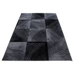 Laagpolig vloerkleed Hazewind polypropeen - zwart - 120 x 170 cm - Zwart - 120 x 170 cm