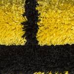 Tapis enfant Shaggy Football Polypropylène - Jaune - 100 x 100 cm - Jaune - 100 x 100 cm