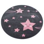 Tapis enfant Étoiles Polypropylène - Rose - 120 x 120 cm - Rose foncé - 120 x 120 cm