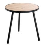 Tavolino Baligill - altezza 52 cm MDF / Acciaio - Effetto rovere nodato