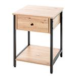 Beistelltisch Armadale - 1 Schublade MDF / Stahl - Wildeiche Dekor