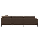 Ecksofa KEDRO Webstoff - Webstoff Belana: Taupe - Ottomane davorstehend rechts