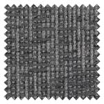 Polsterhocker HOUSTON Chenille Enne: Granitgrau - Schwarz