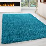 Tapis épais Weselberg Polystyrène - Turquoise - 140 x 200 cm - Turquoise - 140 x 200 cm