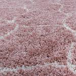 Hoogpolig vloerkleed Metzingen polypropeen - roze - 120 x 120 cm - Roze - 120 x 120 cm