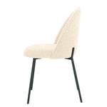 Chaises capitonnées LIMAYA - Lot de 2 Crème