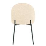 Chaises capitonnées LIMAYA - Lot de 2 Crème