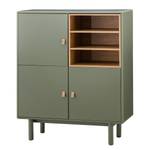 Kast LINDALE - breedte 100 cm Olijfgroen