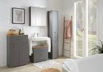 Armoire de toilette Quickset 937 Bois manufacturé - Gris - Éclairage inclus - Largeur : 65 cm