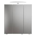 Armoire de toilette Quickset 937 Bois manufacturé - Gris - Éclairage inclus - Largeur : 65 cm